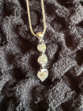 Canadian Diamond Pendant Three-Stone 14k White Gold